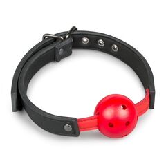 Красный кляп-шар Easytoys Ball Gag With PVC Ball - 