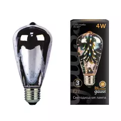 Лампа Gauss LED Filament ST64 4W Е27 Butterfly-3D 147802404