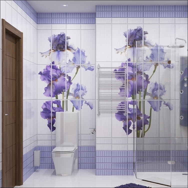Дизайн ванной комнаты из пластиковых панелей (73 фото)