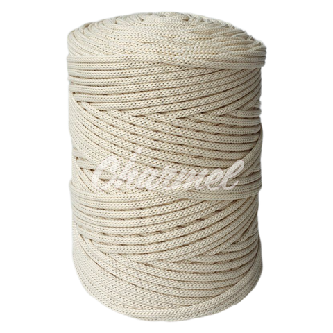 Ivory polyester cord 4 mm