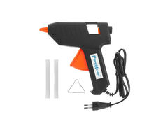 90-1-007 Пистолет клеевой 80 Вт, стержень 11 мм, 2 шт. в комплекте, расход 10-14 г/мин, кабель 1,2 м (РемоКолор)