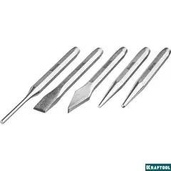 KRAFTOOL Grand-5, 5 предметов, набор зубил и кернеров (21075-H5)