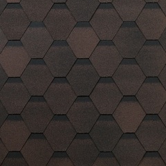 Гибкая черепица ТехноНиколь SHINGLAS Оптима Коричневый 3 м2/ уп.