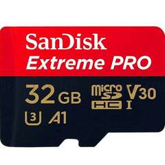 Карта памяти 32GB SanDisk microSDHC Class 10 UHS-I A1 V30 U3 Extreme Pro