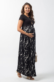 Платье для беременных и кормящих 11709 синий