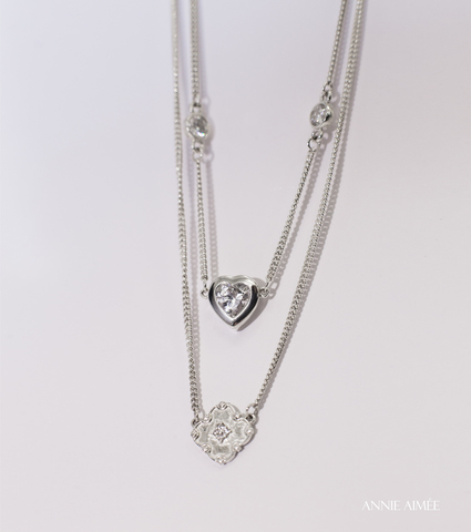 Колье Love Obsession муассаниты