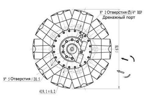 Гидромотор IPM10-8000