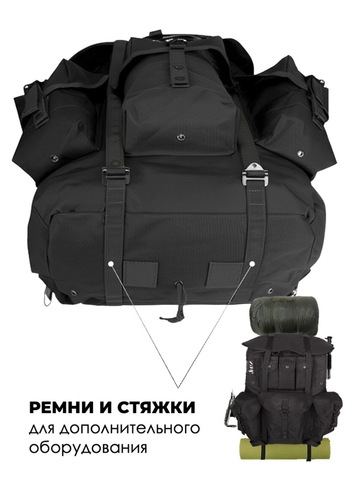 Картинка рюкзак тактический Swicky BK-5066 black - 7