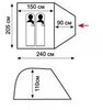 Картинка палатка туристическая Tramp TLT-041 зеленый - 2