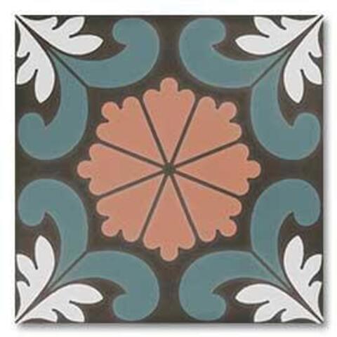 DNA Tiles Sync Flower Blue 15x15