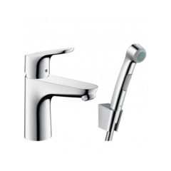 Смеситель для раковины с гигиеническим душем Hansgrohe Focus 31927000 фото