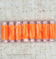 Нитки армированные 45ЛЛ, 150 м, оранжевый неон