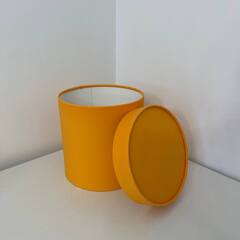 Цилиндр одиночный с завальцовкой, 18*18 см, Мандариновый, 1 шт.