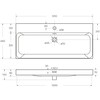 BelBagno BB-8078-100 Керамическая раковина BB-8078-100, 1010x460x140
