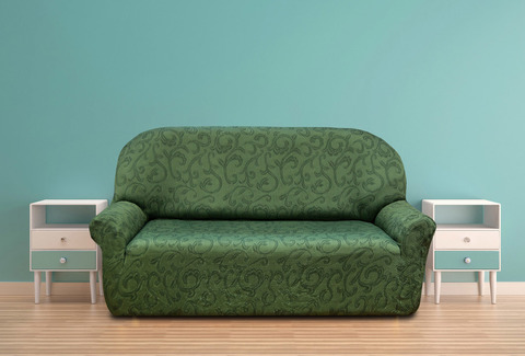 Комплект чехлов Бостон Верде на 3-ёх местный диван и два кресла Универсальный