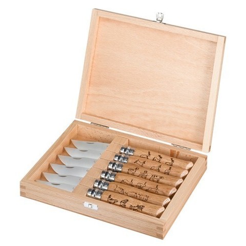 Набор Opinel №8 Animalia, 6 шт, рукоять дуб