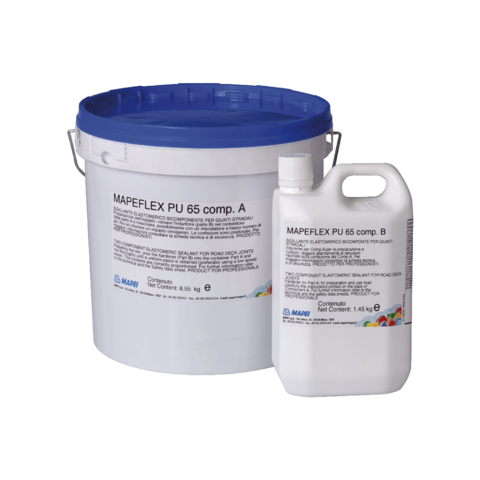 Mapei Mapeflex PU65/Мапей Мапефлекс ПУ65 двухкомпонентный полиуретановый эластомерный герметик для дорожных швов