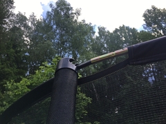 Батут Exit Toys для дачи с сеткой Элегант Премиум 366 см серый