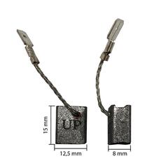 Щетка графитовая UNITED PARTS 8х12,5х15мм для METABO WE/17/19-125/150/180 (аналог 316065450) (10шт)
