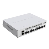 MikroTik Cloud Router Switch CRS310-1G-5S-4S+IN with 800 MHz CPU, 256 MB RAM, 4xSFP+, 5xSFP cages, 1xGBit LAN port, RouterOS L5, desktop case, rackmount ears, PSU