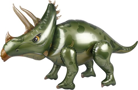 К Ходячая Фигура, Динозавр Трицератопс, Темно-Зеленый, 40''/102 см, 1 шт. (в упаковке)