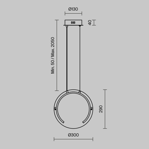 Подвесной светодиодный светильник Freya ECLAT FR6182PL-L14BS