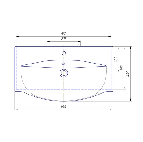 Умывальник Элвис 85