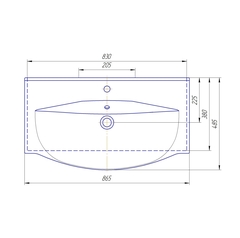 Умывальник Элвис 85