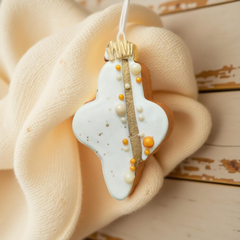 Новогодний пряник «Шар» белый мал. / 50 гр