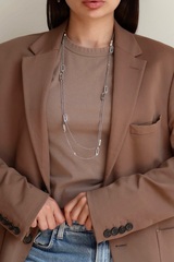 Бодичейн сотуар в цвете серебро 1.6 м