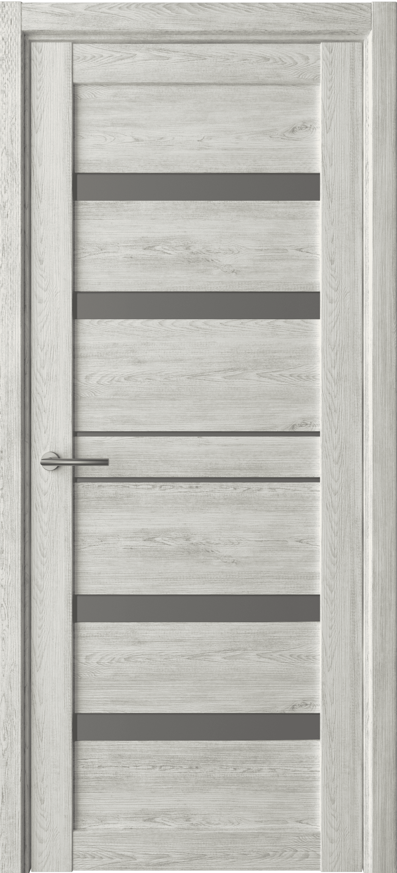 Дверь межкомнатная Альберо (Фрегат) Мегаполис Дрезден, цвет нордик дуб, экошпон, стекло графит