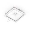 Накладной квадратный аварийный светильник Moncato OT621 SOL IP65 – с рамкой для встраиваемого монтажа