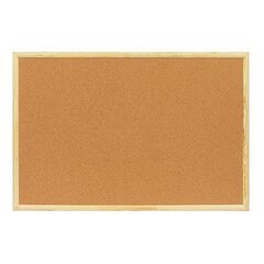 Доска пробковая для заметок Alingar, 600х900 мм, для дома и офиса, деревян. каркас, в комплекте крепления, кнопки гвоздики