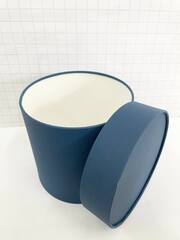 Цилиндр одиночный с завальцовкой, Синий лен, 21*21 см, 1 шт.