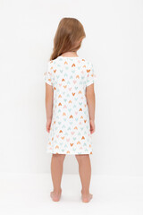 сорочка  для девочки  К 1156/конфетти из сердечек на сахаре