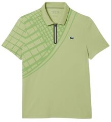 Теннисное поло Lacoste Ultra Dry Printed Slim Fit - green