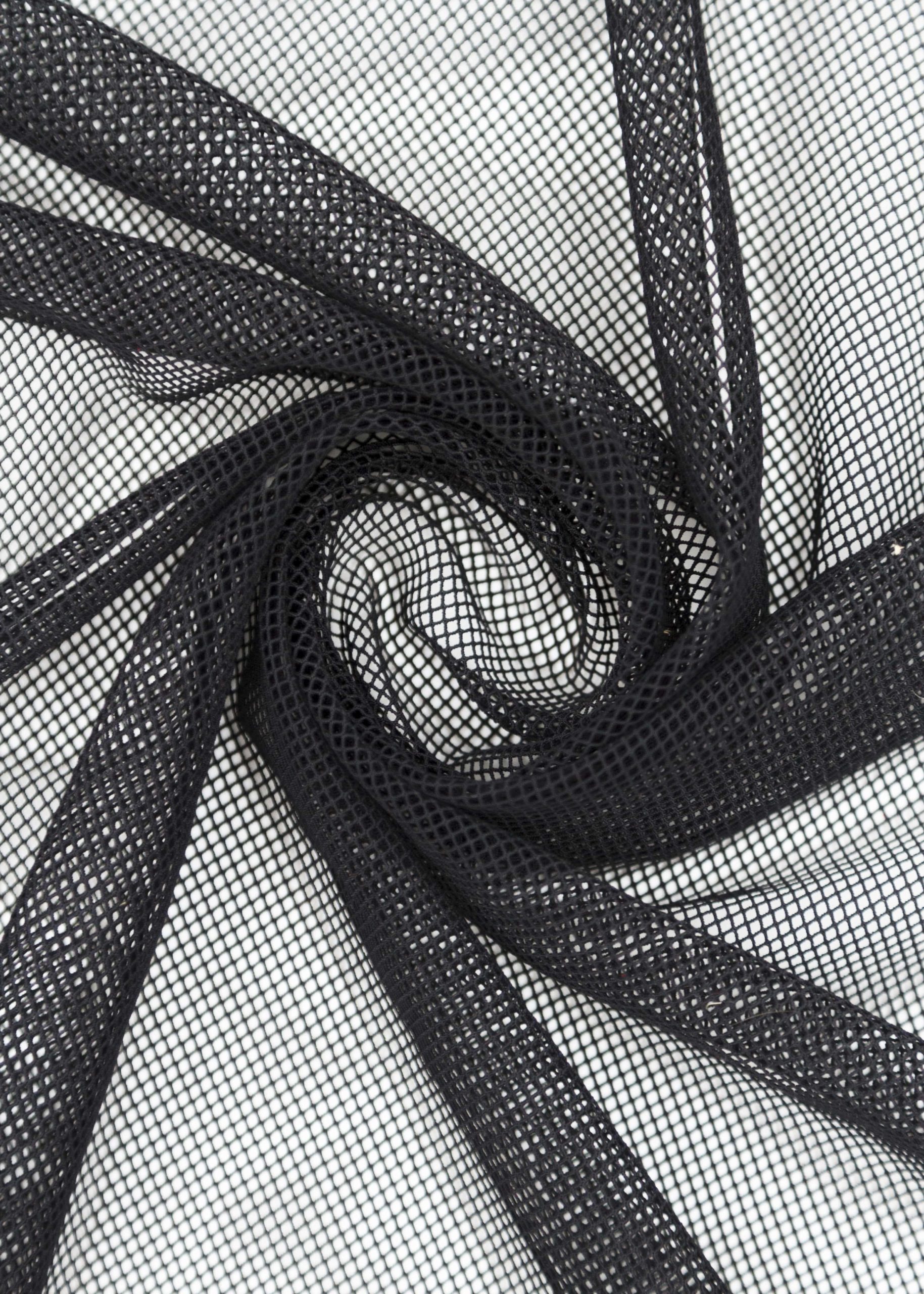 Сетка эластичная черная КРУПНАЯ ЯЧЕЙКА метражом