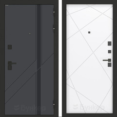 Входная металлическая дверь Бункер БН-12 Веллюто верде ФЛ-291 Белый софт