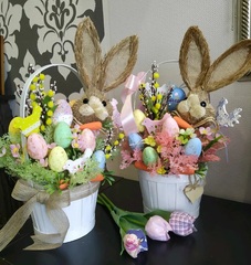 №2 Яйца пасхальные, Пасхальный декор, разноцветные из пенопласта, 2*3 см, 24 шт.