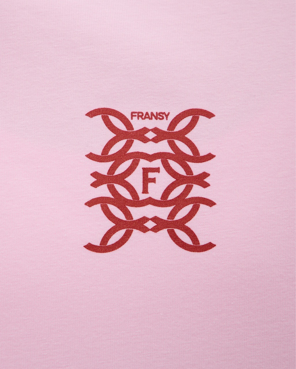 Футболка 03, с узором, розовая