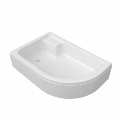 Поддон душевой 120х80 средний левый акриловый