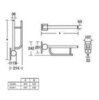 Ideal Standard Contour 21 S6360AC Поручень для унитаза откидной 80 см
