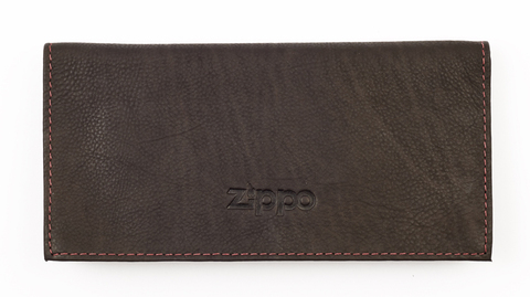 Кожаный тройной кисет для табака Zippo, коричневый123