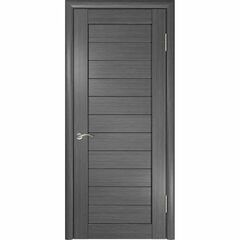Купить Межкомнатная дверь экошпон ЛУ-21 серый глухая