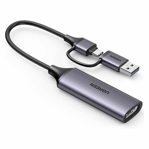 Каота видеозахвата UGREEN CM716 25854 HD USB 1080P Video Capture Device, Grey