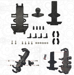 Металлический держатель с USB-разъемом для телефона на руль мотоцикла, X-80