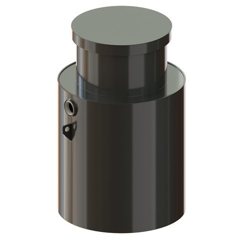 Станция биологической очистки Канада K-Home 0.6 S Вертикальная / 600 л. в сутки / 3 чел. / самотечный сброс / компрессорная аэрация (1280x1280x1600см;черный) - арт.556106