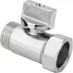 Кран шаровой мини хромированный ДУ15 (1/2) AQUALINK Г/Ш ручка-флажок (1318) (200/20)