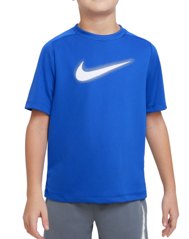Детская теннисная футболка Nike Dri-Fit Multi+ Top - game royal/white