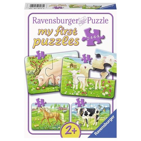 Puzzle Favourite Animals  2/4/6/8 pcs